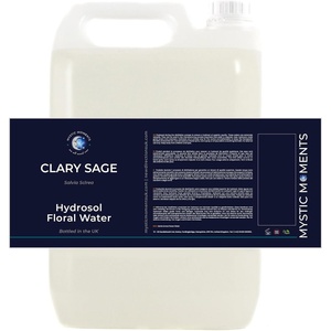 image:imageMystic Moments  Clary Sage Natural Hydrosol Floral Water 5 litres  Perfect for Skin Face Body amp Homemade Beauty Products Vegan GMO Free