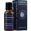 image:imageMystic Moments  Palmarosa Essential Oil  10ml  Cymbopogon martinii gives a soft floral roselike aroma for diffusers oil blends and fragrance formulations034 Fl Oz Pack of 1