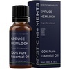 image:imageMystic Moments  Spruce Hemlock Essential Oil  10ml  100 Pure  Tsuga canadensis gives a fresh woody forest aroma for diffusers oil blends and fragrance formulations034 Fl Oz Pack of 1