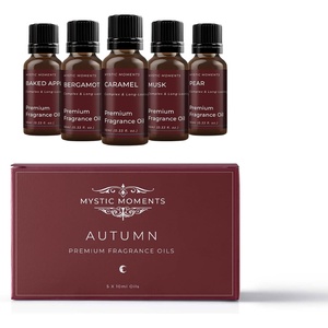 image:imageMystic Moments  Autumn Fragrant Oil Gift Starter Pack 5x10ml  Baked Apple Bergamot Caramel Musk amp Pear