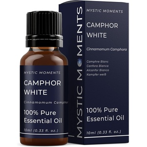 image:imageMystic Moments  Camphor Essential Oil  10ml  100 Pure  Cinnamomum camphora gives a penetrating herbal aroma for diffusers oil blends and fragrance formulations034 Fl Oz Pack of 1