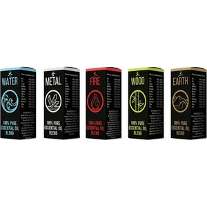 image:imageMystic Moments  Chinese Elements Essential Oil Blend Gift Pack 5x10ml  Wood Fire Earth Metal amp Water