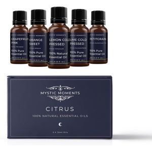 image:imageMystic Moments  Citrus Essential Oil Gift Starter Pack 5x10ml  Lemon Lime Orange Grapefruit Pink amp Petitgrain