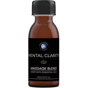 image:imageMystic Moments  Mental Clarity Aromatherapy Massage Oil Blend 250ml  Natural Massage Blend Made with Essential Oils for Spa amp Massage Therapy250ml