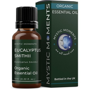 image:imageMystic Moments  Organic Eucalyptus Smithii Essential Oil  10ml  Eucalyptus smithii gives a soft fresh aroma for diffusers oil blends and fragrance formulations034 Fl Oz Pack of 1