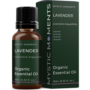 image:imageMystic Moments  Organic Lavender Essential Oil  10ml  Lavandula angustifolia gives a soft floral herbal aroma for diffusers oil blends and fragrance formulations034 Fl Oz Pack of 1