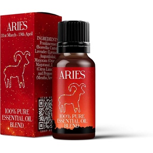 image:imageMystix London  Aries Zodiac Essential Oil Blend  10ml  Warm aromatic oils create an energising fragrance with spicy vibrant and uplifting notes034 Fl Oz Pack of 1