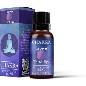 image:imageMystix London  Crown amp Third Eye Chakra Blend  10ml  Frankincense and lavender offer a floral woody aroma with soft resinous undertones for diffuser use033 Fl Oz Pack of 1