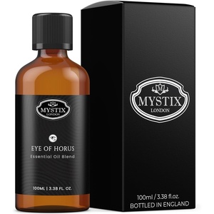 image:imageMystix London  Eye of Horus Oil Blend  10ml  Frankincense orange and cinnamon create a warm spicy aroma with sweet herbal accents100ml