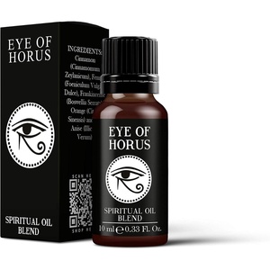 image:imageMystix London  Eye of Horus Oil Blend  10ml  Frankincense orange and cinnamon create a warm spicy aroma with sweet herbal accents10ml