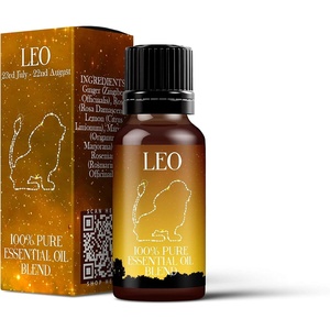 image:imageMystix London  Leo Zodiac Oil Blend  10ml  Ginger lemon and rose create a warm citrus aroma with soft floral undertones034 Fl Oz Pack of 1