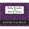 image:imageMystix London  Baby Powder amp Berry Twist  Wax Melts Clamshell 90g 10 Cubes 100 Natural SOYA Wax  Best Aroma for Home Kitchen Living Room and Bathroom  Perfect as a Gift  Handmade in UK