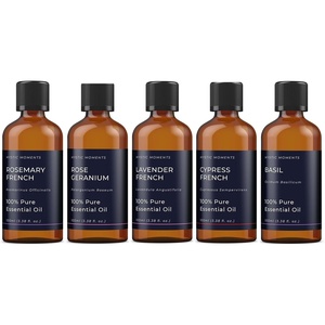 image:imageMystic Moments  Essential Oils of France Gift Starter Pack 5x100ml  Lavender Rosemary Basil Lemon amp Cypress