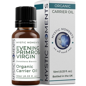image:imageMystic Moments  Evening Primrose Virgin Organic Carrier Oil  10ml  100 Pure  Organic virgin Oenothera biennis seed oil for skincare haircare massage and cosmetic formulations