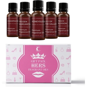 image:imageMystic Moments  Hers Fragrant Oil Gift Starter Pack 5x10ml  Champagne Frozen Margarita Honeysuckle Lily of The Valley amp Peach Blossom