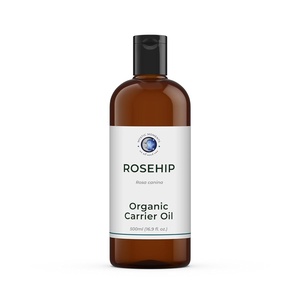 image:imageMystic Moments  Organic Rosehip Carrier Oil  500ml  Cold pressed Rosa canina oil gives a smooth refined skin and hair feel for massage and cosmetic blends