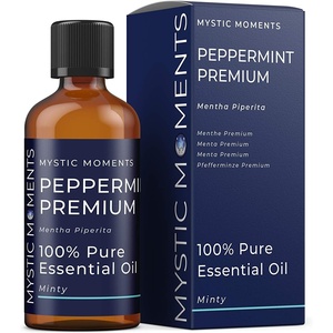 image:imageMystic Moments  Peppermint Essential Oil  100ml  Mentha piperita gives a fresh cooling mint aroma for diffusers oil blends and fragrance formulations338 Fl Oz Pack of 1