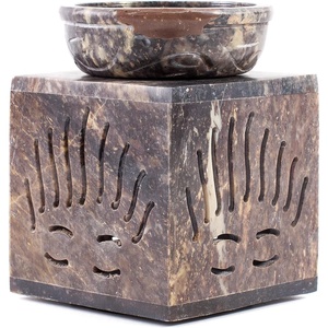 image:imageMystic Moments  Rising Sun Soapstone Oil Burner with Sliding Door30 x 30 x 40 Inches
