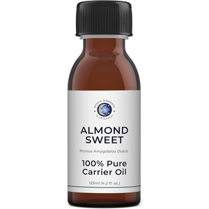 image:imageMystic Moments  Sweet Almond Carrier Oil  125ml  Prunus amygdalus dulcis oil gives a soft smooth skin and hair feel for massage and cosmetic blends