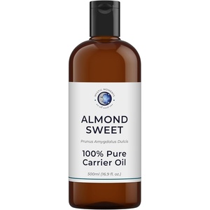 image:imageMystic Moments  Sweet Almond Carrier Oil  500ml  Pure amp Natural Oil Perfect for Hair Face Nails Aromatherapy Massage and Oil Dilution Vegan GMO Free  Prunus amygdalus dulcis oil gives a soft smooth skin and hair feel for massage and cosmetic blends