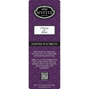 image:imageMystix London  Citrus amp Rose  Wax Melts Clamshell 5 x 90g 50 Cubes  100 Natural SOYA Wax  Best Aroma for Home Kitchen Living Room and Bathroom  Perfect as a Gift  Handmade in UK
