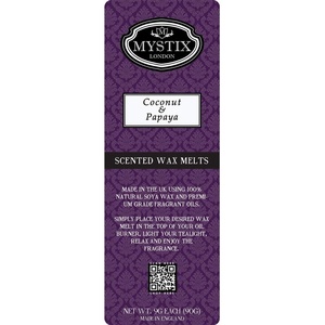 image:imageMystix London  Coconut amp Papaya  Wax Melts Clamshell 90g 10 Cubes  100 Natural SOYA Wax  Best Aroma for Home Kitchen Living Room and Bathroom  Perfect as a Gift  Handmade in UK