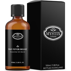 image:imageMystix London  Hay Fever Relief Pure amp Natural Essential Oil Blend 100ml  for Diffusers Aromatherapy amp Massage Blends  Perfect as a Gift  Vegan GMO Free