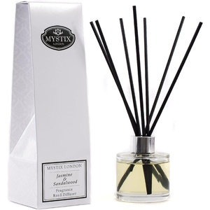 image:imageMystix London  Jasmine amp Sandalwood Fragrance Oil Reed Diffuser  200ml  Best Aroma for Home Kitchen Living Room and Bathroom  Perfect as a Gift  Refillable