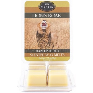 image:imageMystix London  Lions Roar  Wax Melts Clamshell 60g 6 Cubes  100 Natural SOYA Wax  Best Aroma for Home Kitchen Living Room and Bathroom  Perfect as a Gift  Handmade in UK