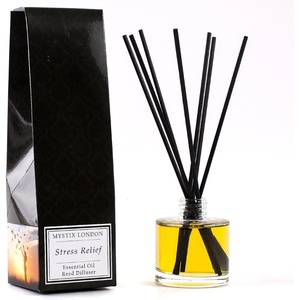 image:imageMystix London  Stress Relief Essential Oil Blend Reed Diffuser  200ml  Best Aroma for Home Kitchen Living Room and Bathroom  Perfect as a Gift  Refillable