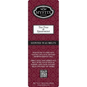 image:imageMystix London  Tea Tree amp Spearmint  Wax Melts Clamshell 90g 10 Cubes  100 Natural SOYA Wax  Best Aroma for Home Kitchen Living Room and Bathroom  Perfect as a Gift  Handmade in UK