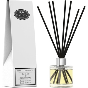 image:imageMystix London  Vanilla amp Strawberry Fragrance Oil Reed Diffuser  100ml  Best Aroma for Home Kitchen Living Room and Bathroom  Perfect as a Gift  Refillable