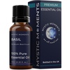 image:imageMystic Moments  Basil Essential Oil  10ml  Ocimum basilicum gives a fresh herbaceous green aroma for diffusers oil blends and fragrance formulations034 Fl Oz Pack of 1