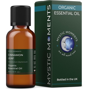 image:imageMystic Moments  Organic Cinnamon Leaf Essential Oil 30ml  Pure amp Natural Oil for Diffusers Aromatherapy amp Massage Blends Vegan GMO Free