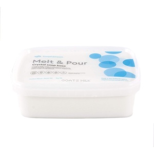 image:imageMystic Moments  Stephensons Goats Milk Soap Base  1Kg  Vegetable glycerine goats milk base gives an opaque creamy look and smooth meltandpour soap finish