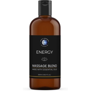image:imageMystic Moments  Energy Aromatherapy Massage Oil Blend 500ml  Natural Massage Blend Made with Essential Oils for Spa amp Massage Therapy  Rosemary lemon peppermint and eucalyptus oils blended in soya and wheatgerm oils for an uplifting massage experience500ml