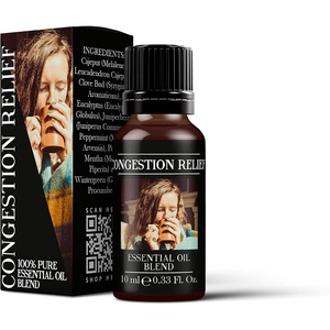 image:imageMystix London  Congestion Essential Oil Blend  10ml  Eucalyptus globulus and peppermint create a crisp cooling aroma with fresh herbal notes for diffuser use