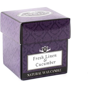 image:imageMystix London  5 x Fresh Linen amp Cucumber  Scented Candle Small 8cl  Best Aroma for Home Kitchen Living Room and Bathroom  Perfect as a Gift  Reusable Glass Jar8CL